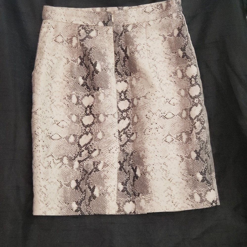 GIANNI BINI SNAKE PRINT SKIRT